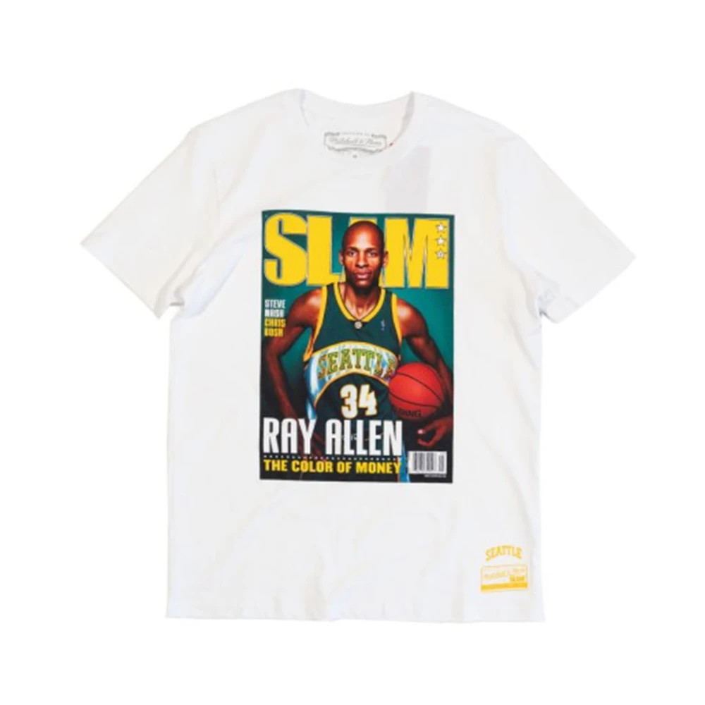 Mitchell & Ness Seattle Supersonics NBA Slam Tee White Heren