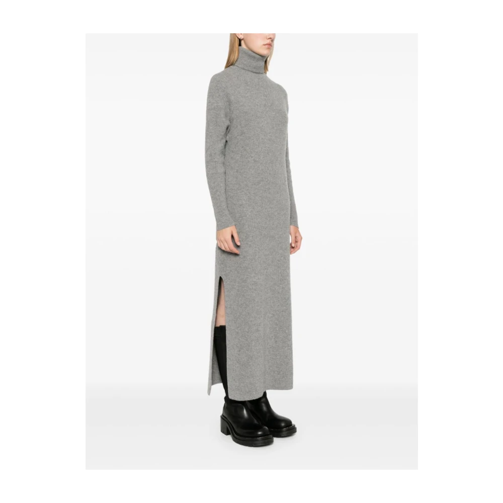 Golden Goose Gebreide Wollen Jurk Grijs Gray Dames