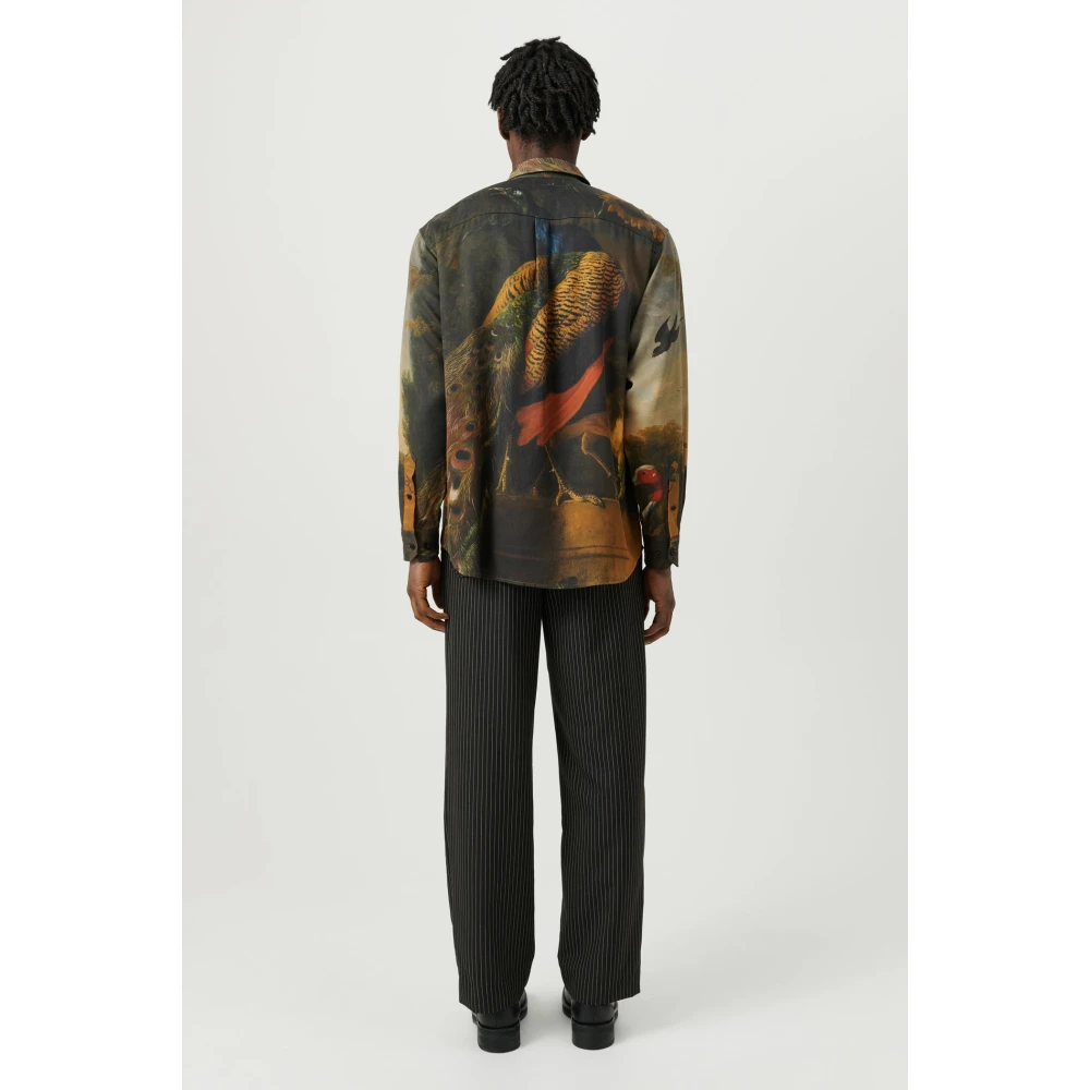Soulland Derry overshirt met ritssluiting aan de voorkant Multicolor Heren