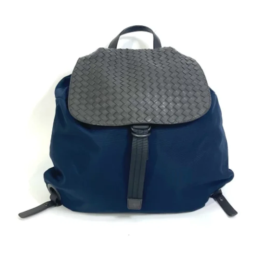 Bottega Veneta Vintage Pre-owned Fabric shoulder-bags Blue Heren