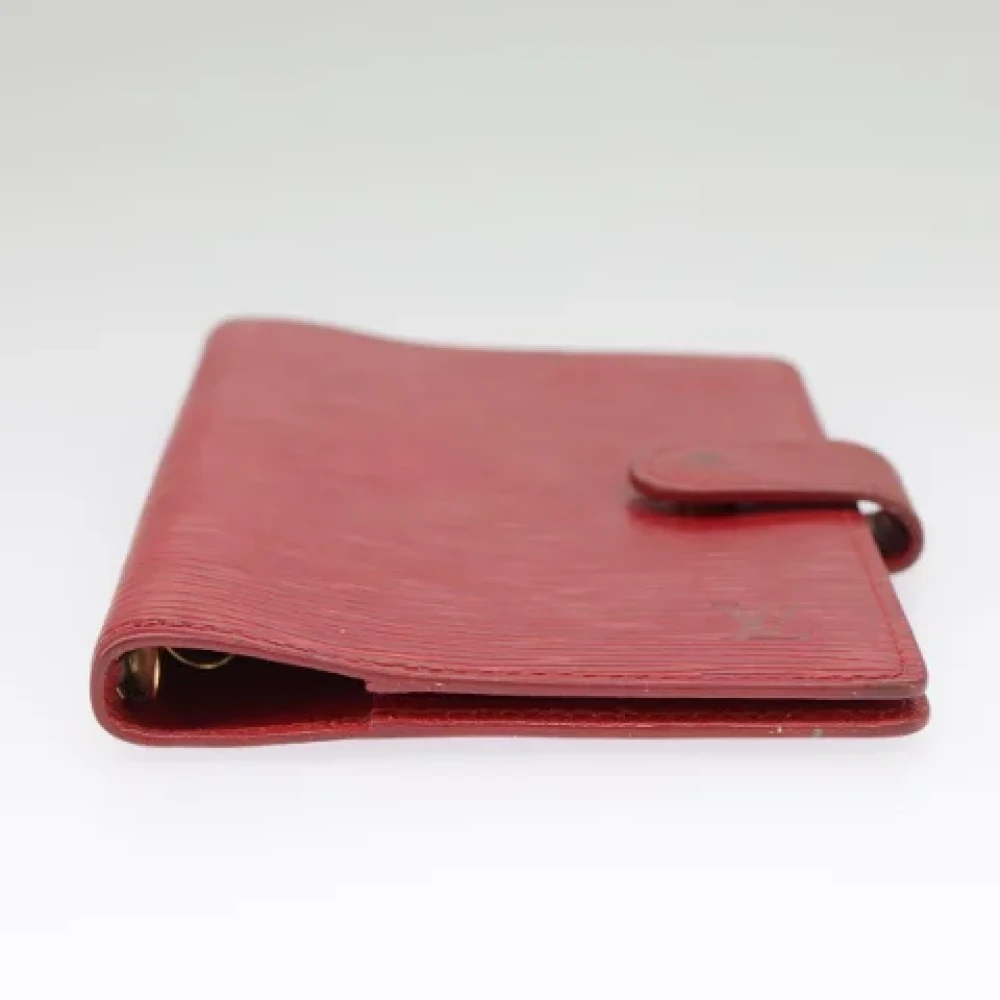 Louis Vuitton Vintage Pre-owned Leather home-office Red Dames