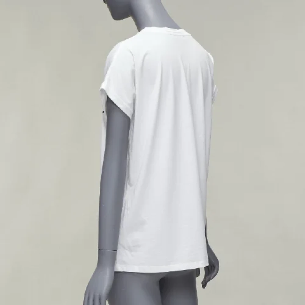 Balmain Pre-owned Cotton tops White Dames