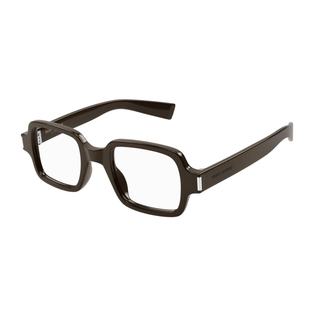 Saint Laurent Acetaat Zonnebril Brown Unisex