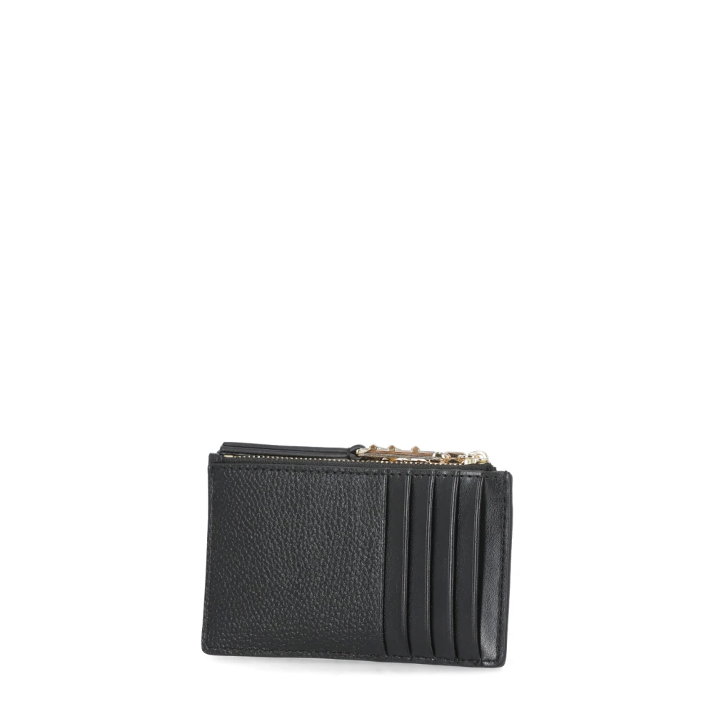 Michael Kors Zwarte Pebble Leren Kaarthouder Vrouw Black Dames