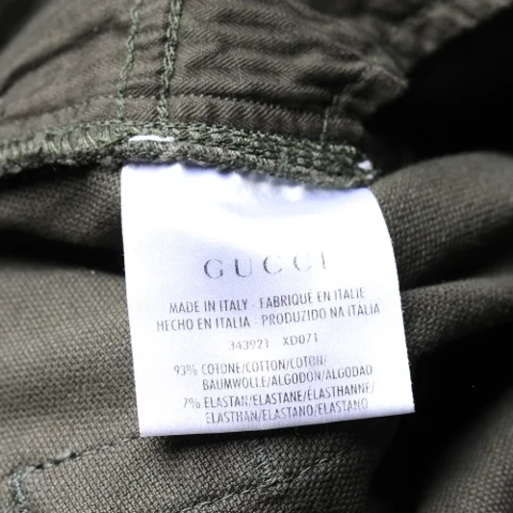 Gucci Vintage Pre-owned Denim jeans Green Dames