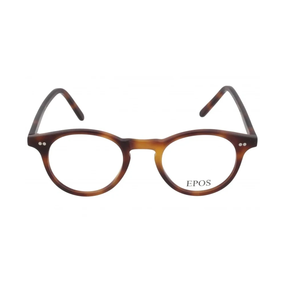 Epos Stijlvolle brilmonturen met 2 jaar garantie Brown Unisex