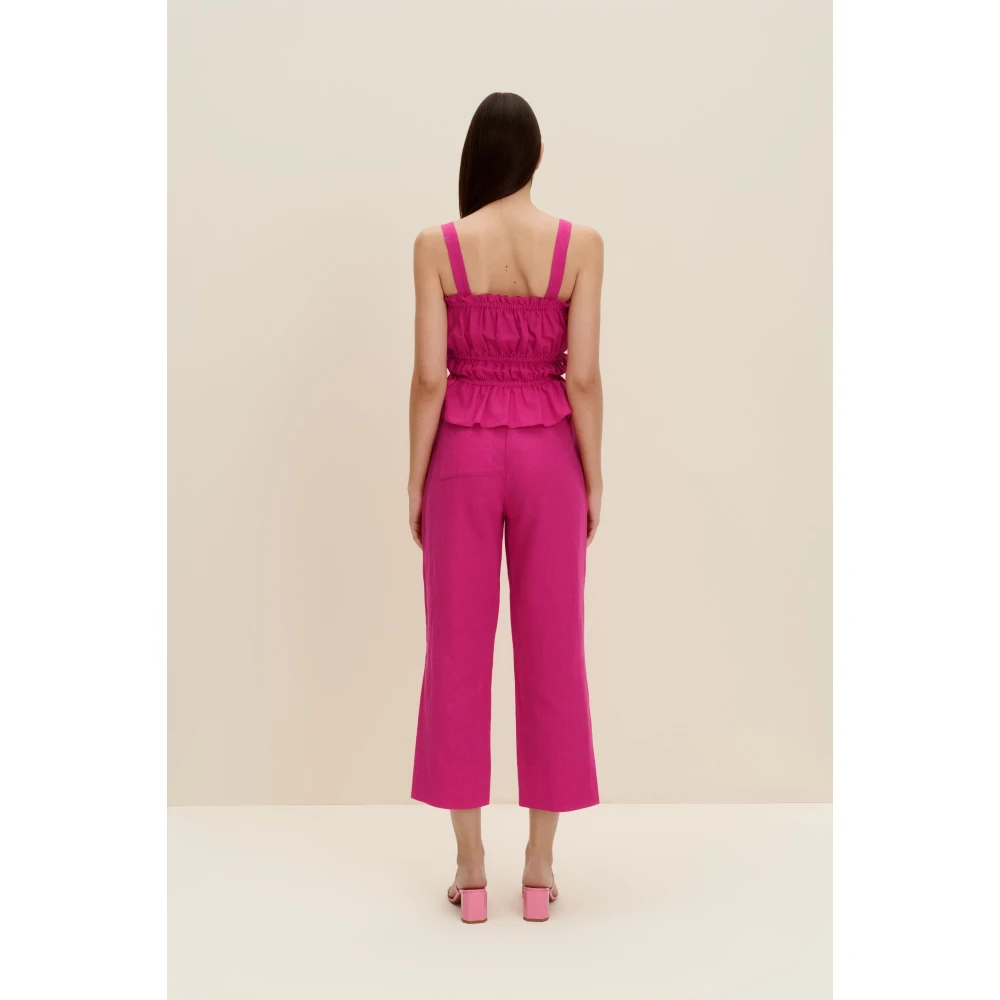 Jaaf Top met strikdetail in Hot Pink Dames