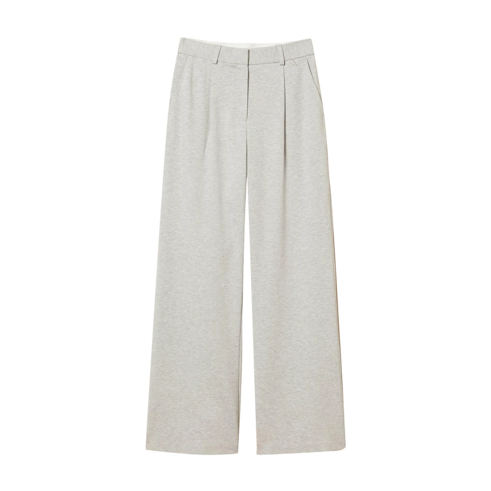 Actitude Women's Gray Wide Trousers, S, Chino Trouser