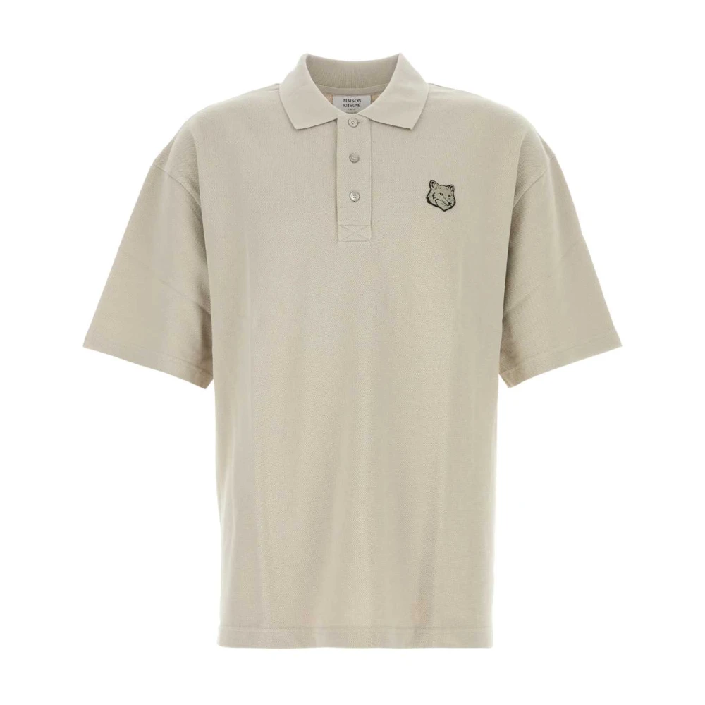 Maison Kitsuné Beige Piquet Polo Shirt Beige Heren