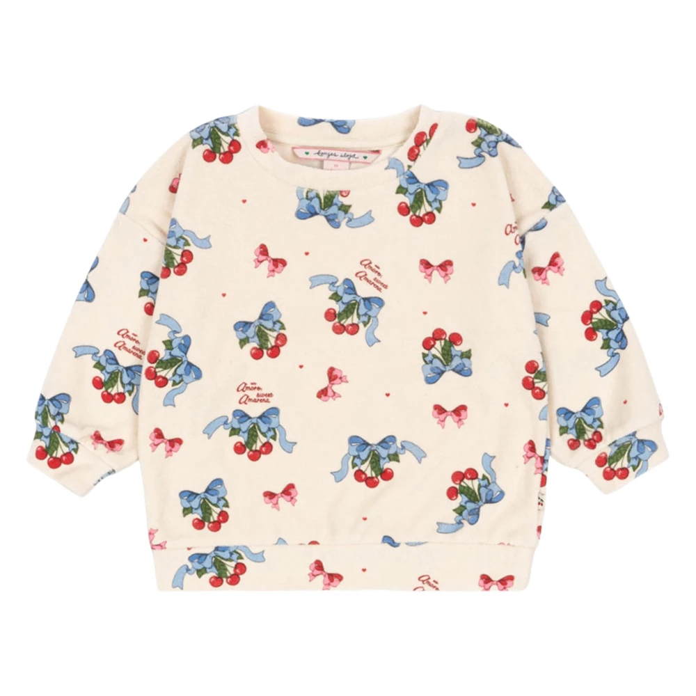 Konges Sløjd Women's Beige Cherry Itty Sweatshirt