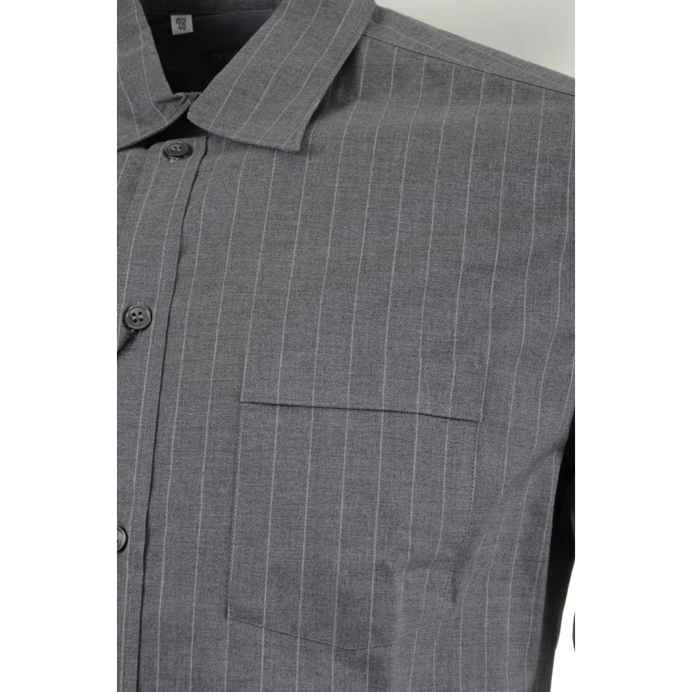 Dolce & Gabbana Gestreept overhemd met lange mouwen voor heren Gray Heren