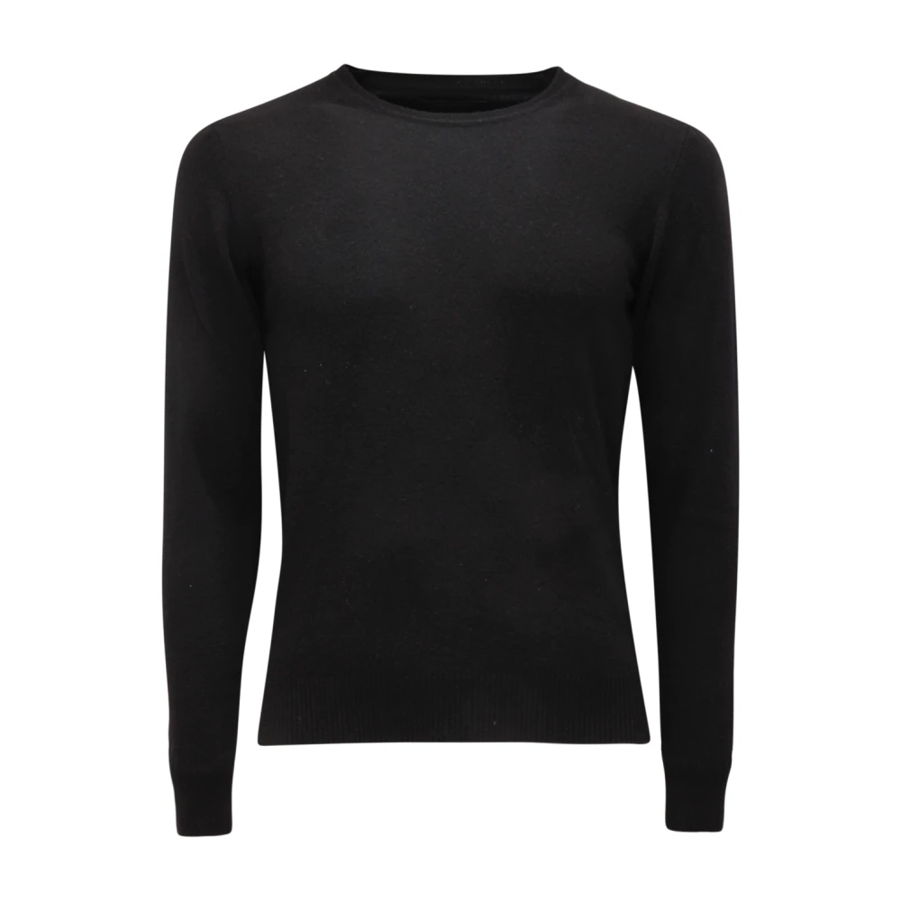 Daniele Fiesoli Men's Black Wool Sweater Made In Italy