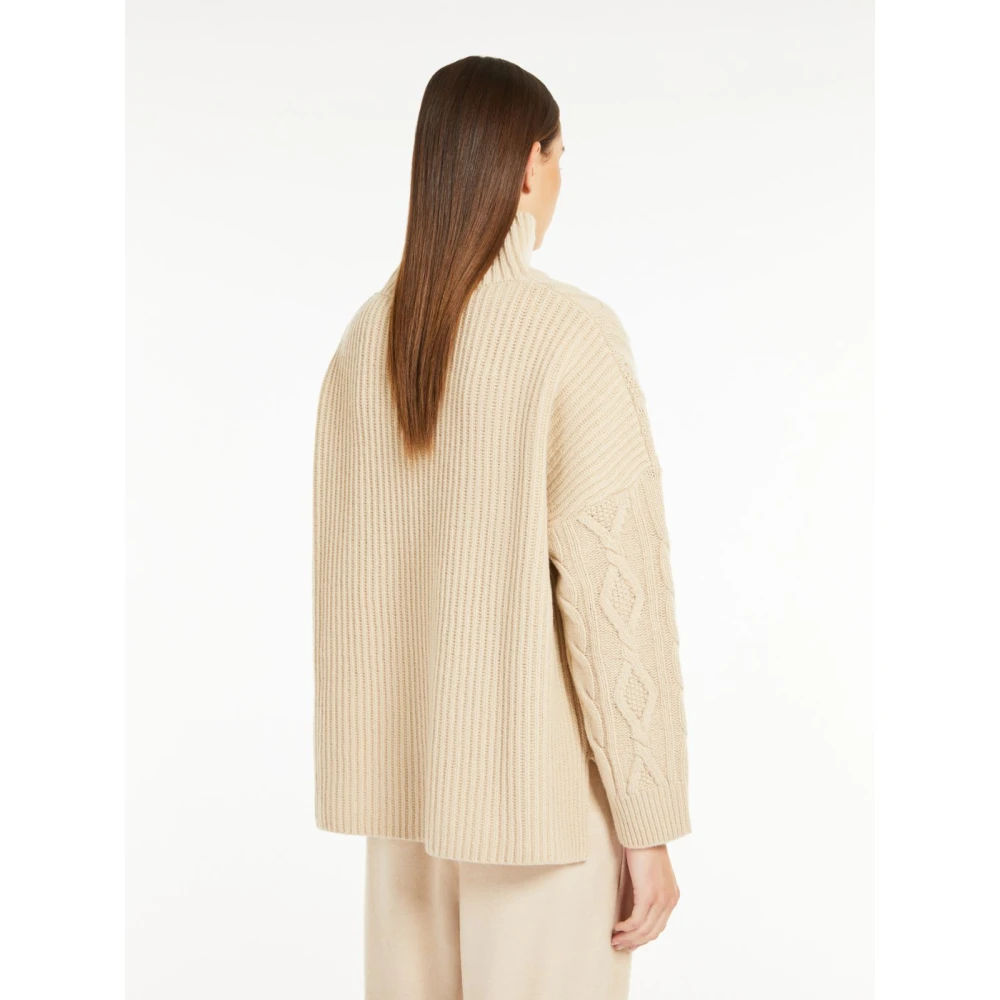 Max Mara Weekend Patchwork Polo-hals Woltrui Beige Dames