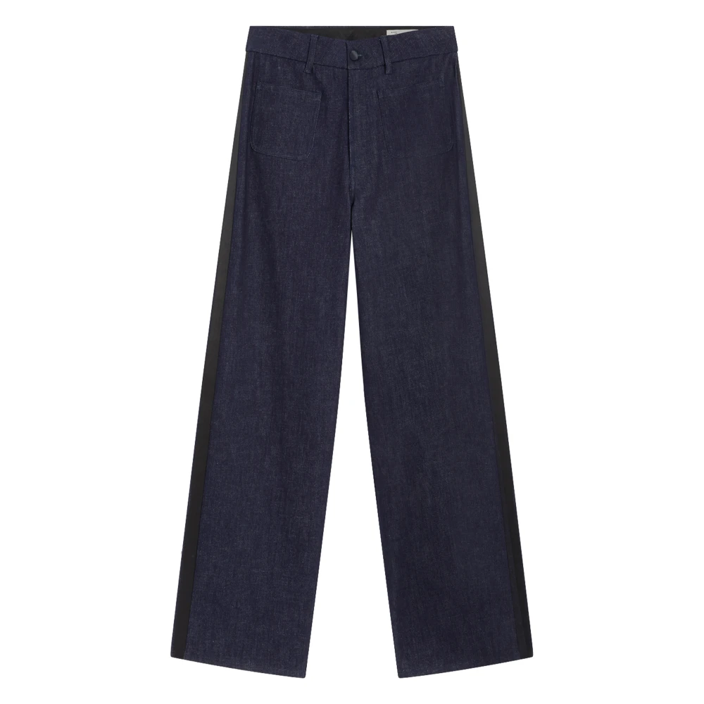 Pence 1979 Women's Blue Wide Trousers, W28, Nora Wide Trousers