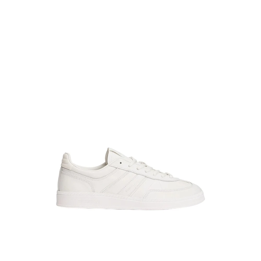 Tommy Jeans Crème Leren Veterschoenen Dames Schoenen Wit