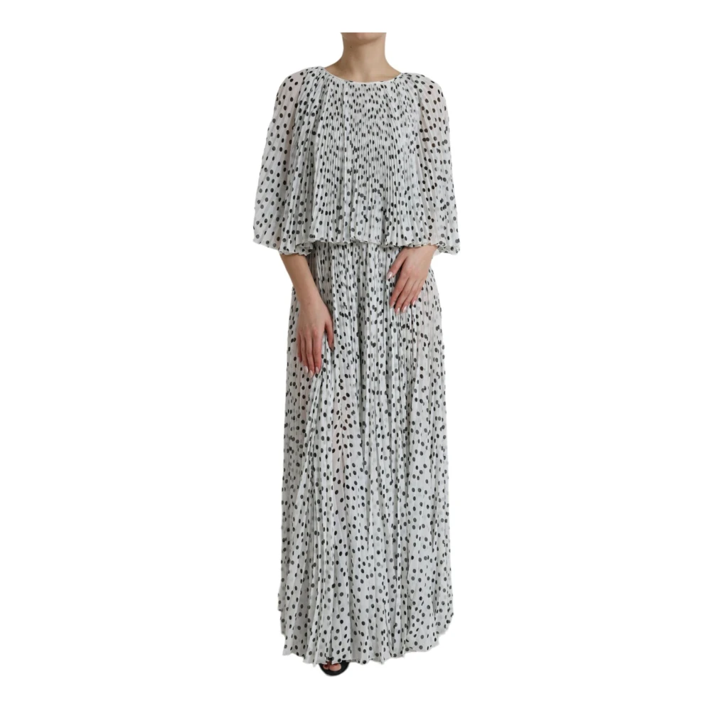 Dolce & Gabbana Women's Multicolor Maxi Dresses, S, Polka Dot A-Line Maxi Dress