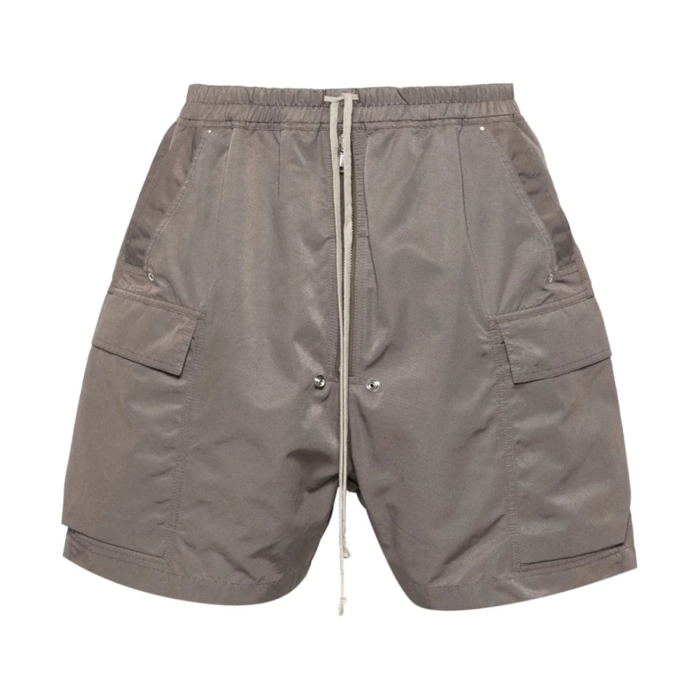 Rick Owens Casual knielange grijze shorts Gray Heren