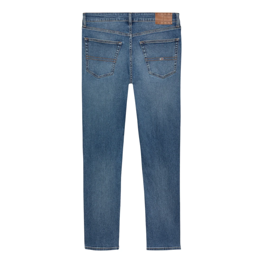 Tommy Jeans Blauwe Stretch Jeans Ritssluiting Blue Heren