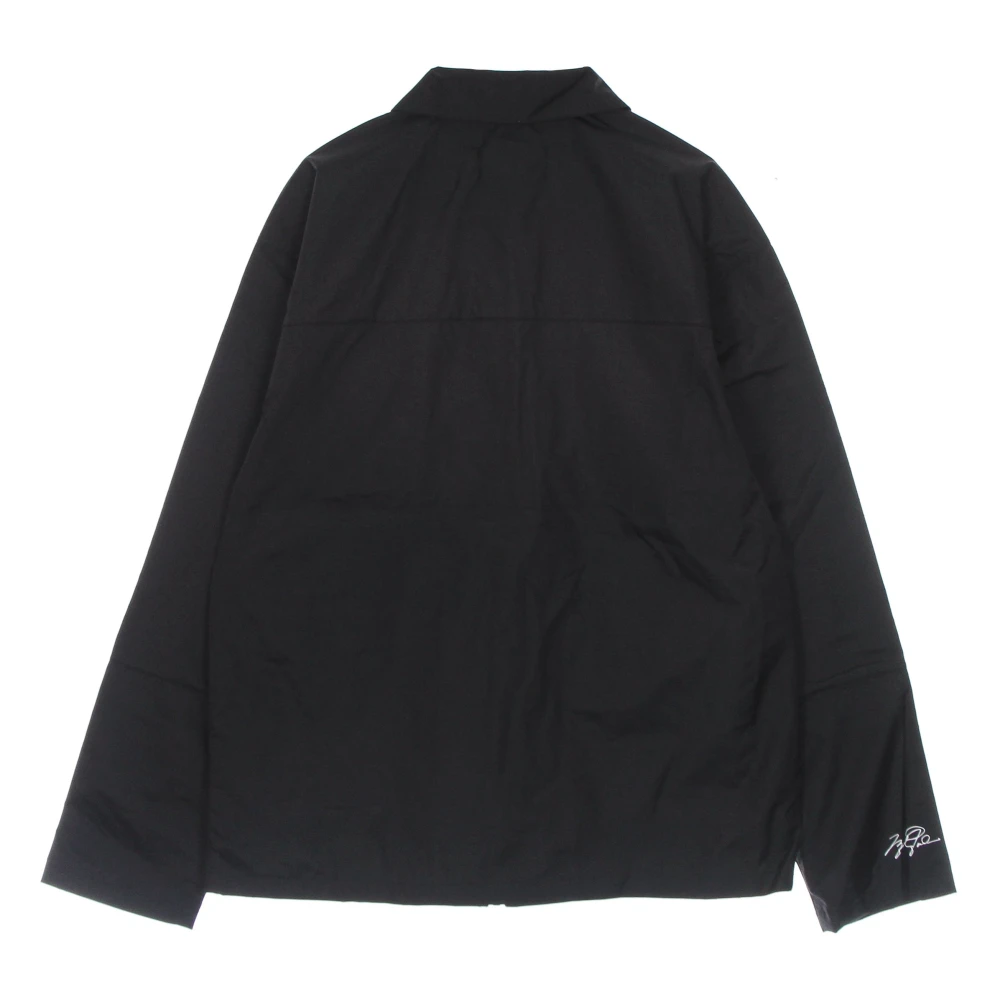 Jordan Zwarte Statement Jas met Ritssluiting Black Heren