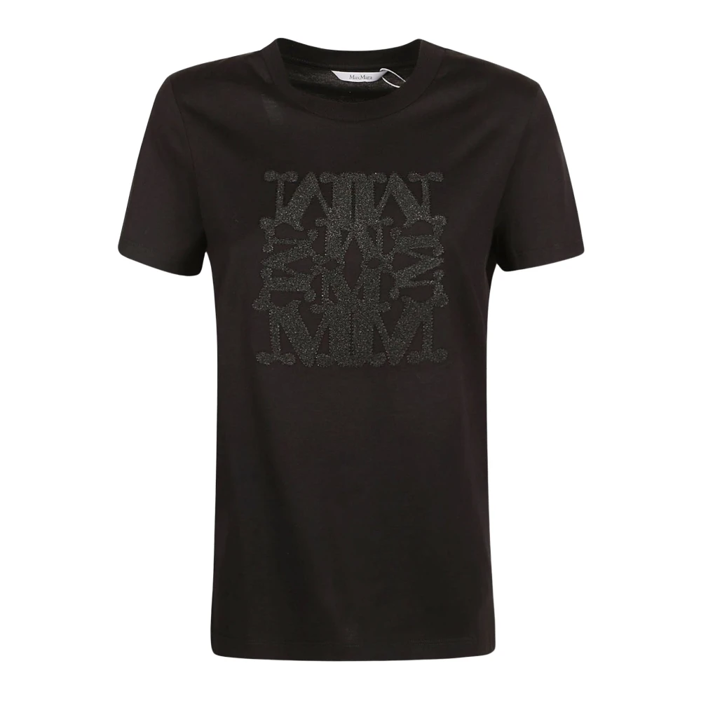 Max Mara Katoenen Jersey T-shirt Black Dames