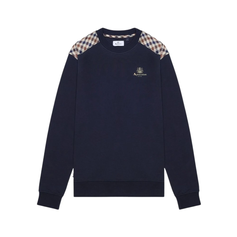 Aquascutum Men's Blue Full-Zip Sweatshirt - Sweatshirts - M - Sweatshirts & Hoodies