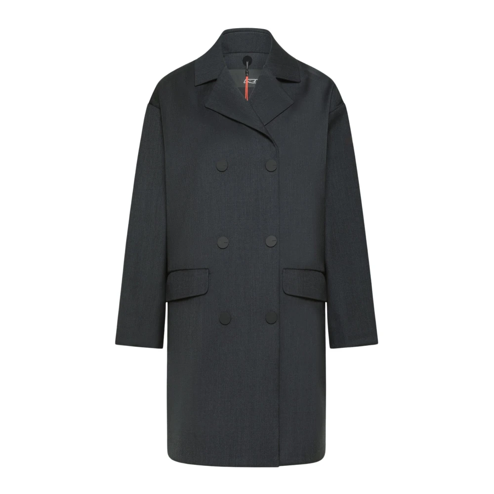 RRD Oversized Wollen Jas met Fluwelen Voering Gray Dames
