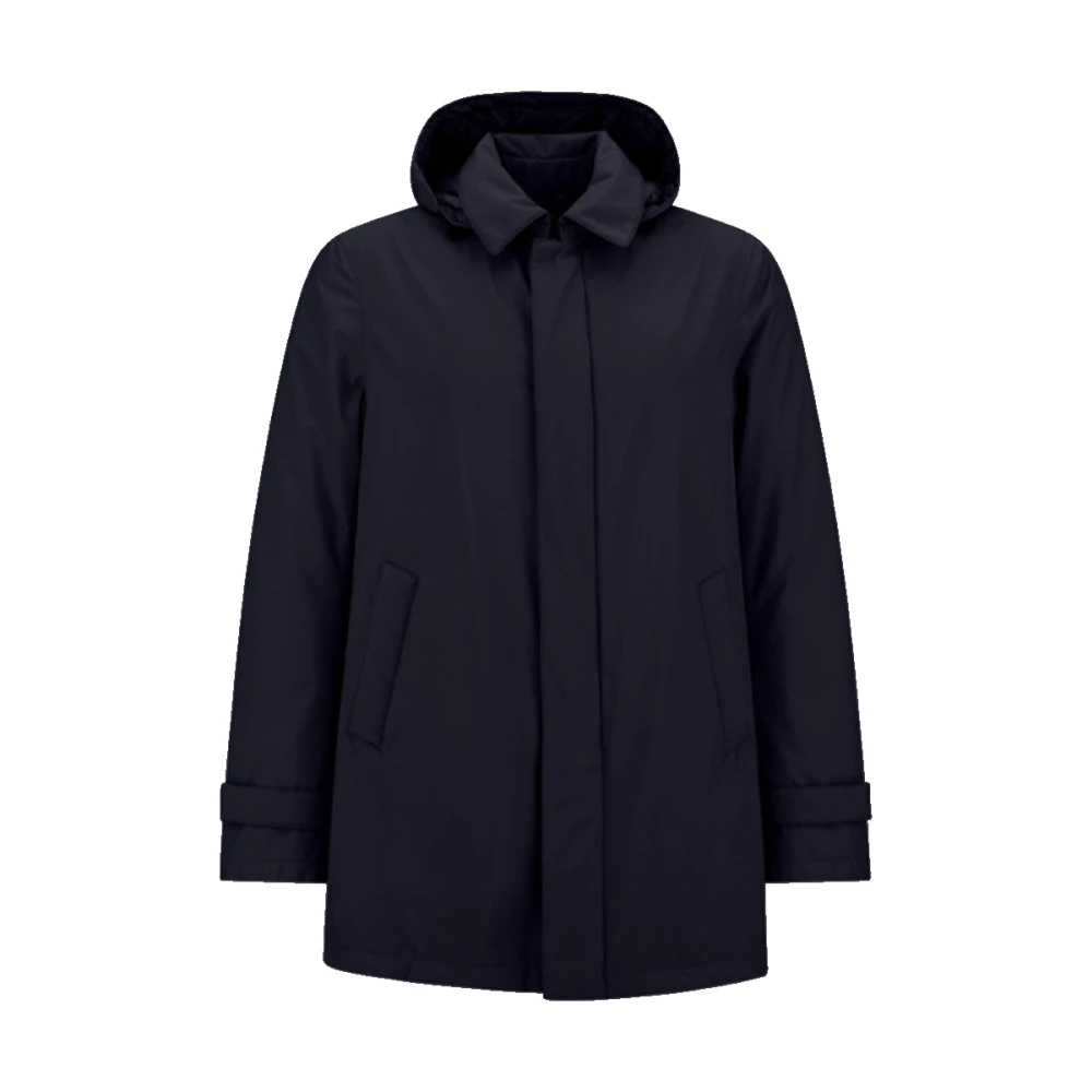 Herno Laminar GoreTex Carcoat in Blauw Blue Heren
