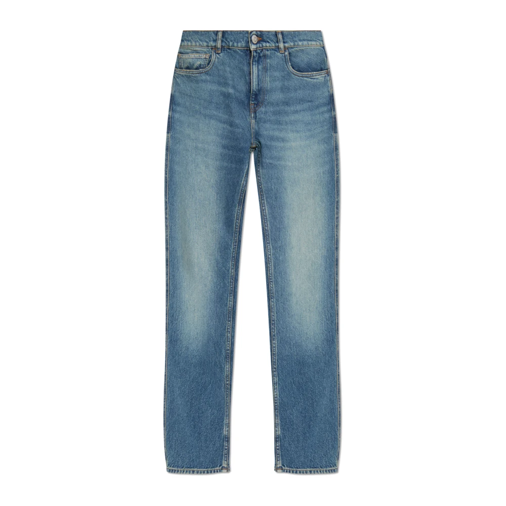 Coperni Women's Blue Straight Fit Jeans, S, Straight Jeans