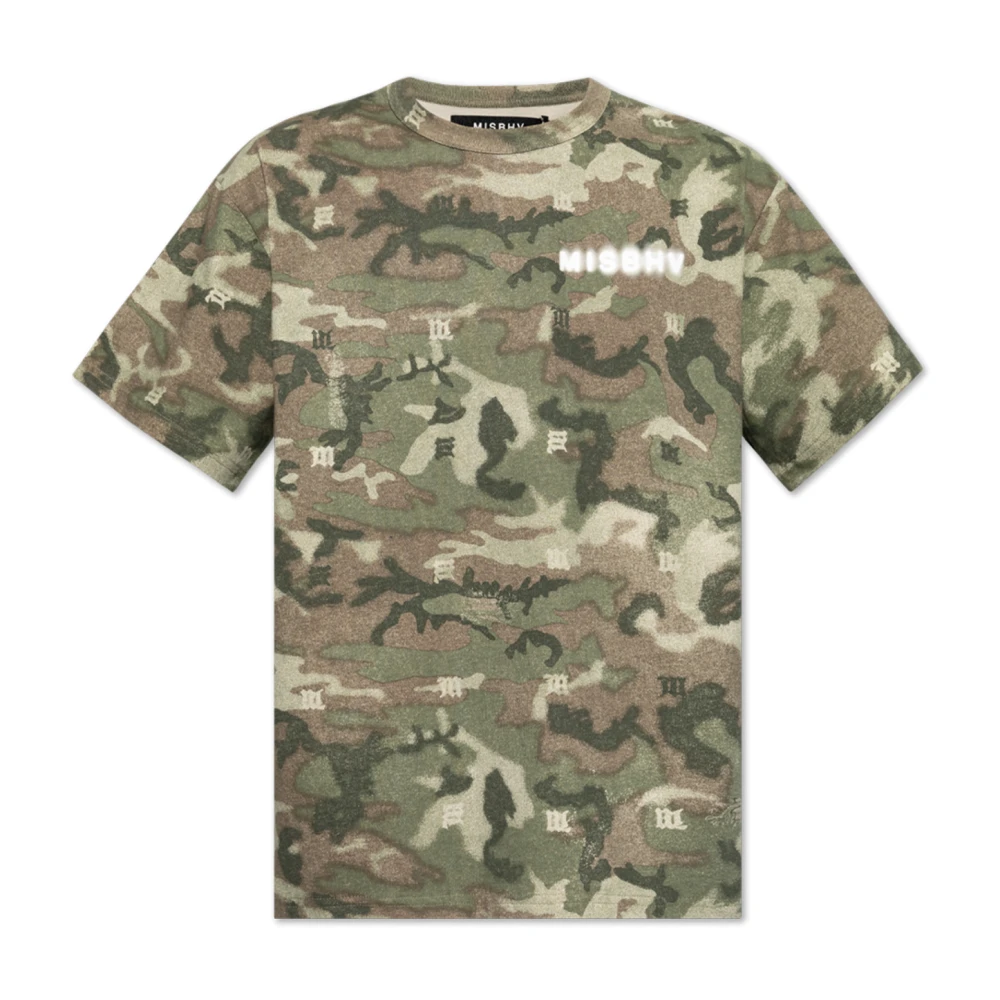 Misbhv T-shirt met logo Green Heren