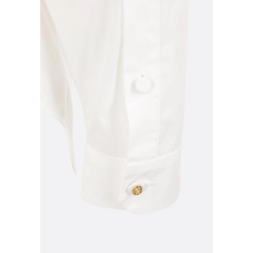Gucci Geknoopte katoenen overhemd White Dames