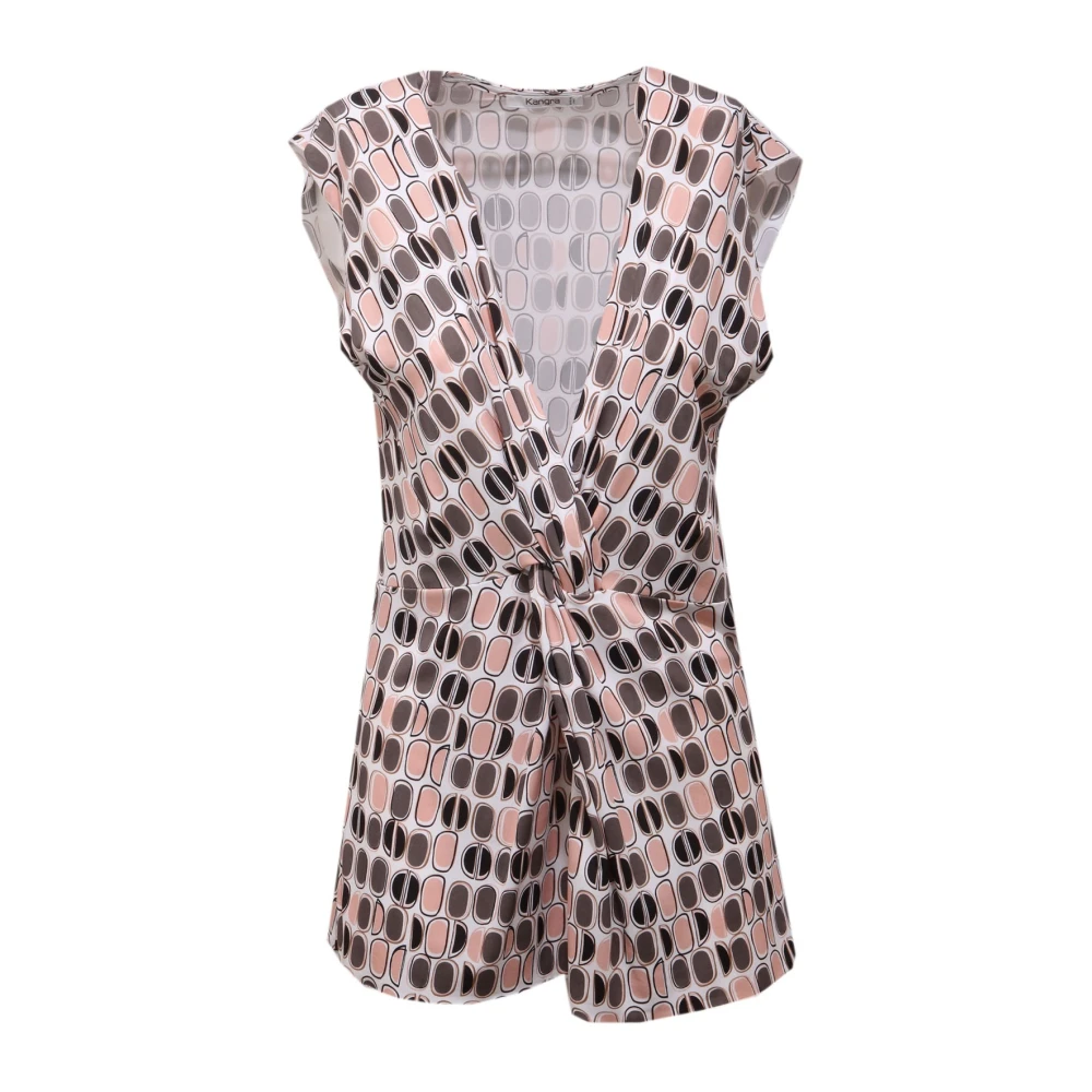Kangra Women's Braided V-Neck Sleeveless Top
