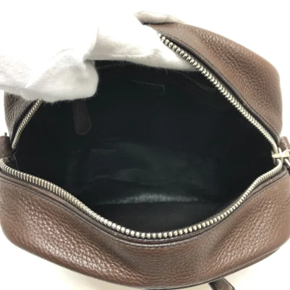 Prada Vintage Pre-owned Leather prada-bags Brown Dames