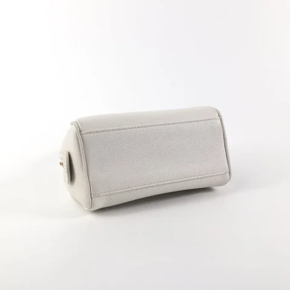 Celine Vintage Pre-owned Leather celine-bags White Dames