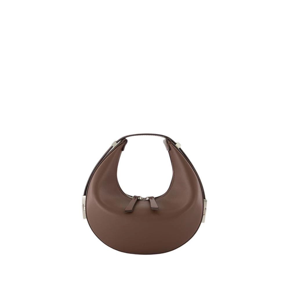 Osoi Bruin Leren Mini Tas met Bovenhandvat Brown Dames