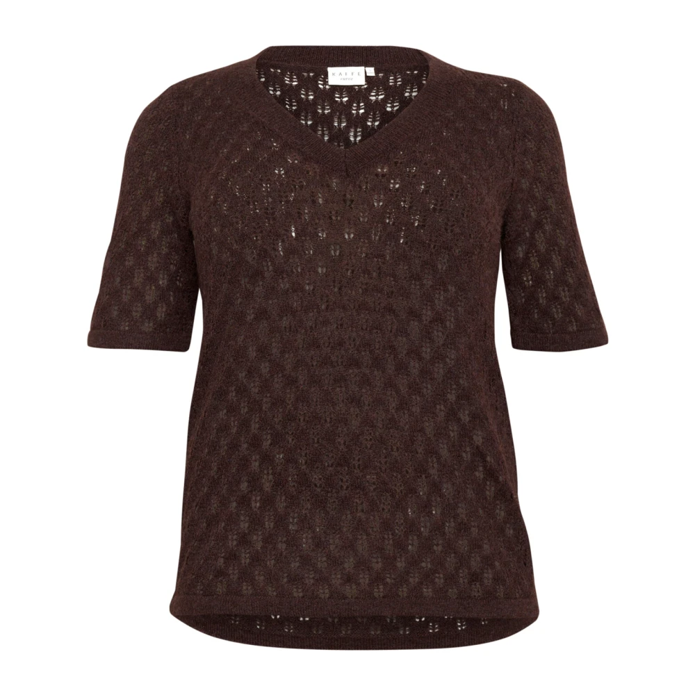 Knitwear > V-neck Knitwear - - Kaffe Curve - Modalova
