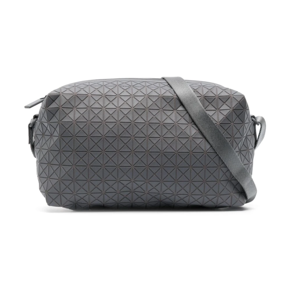 Issey Miyake Geometrische Tegels Crossbody Tas Gray Heren
