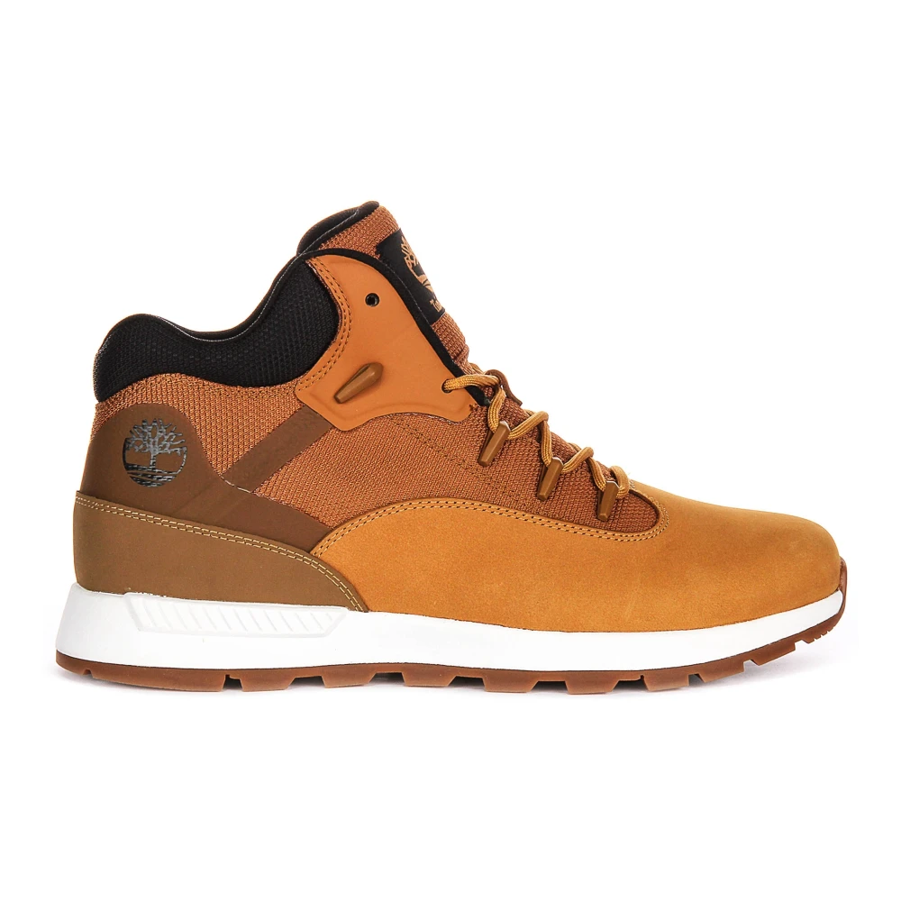 Timberland Men's Orange Nubuck Leather Ankle Boots
