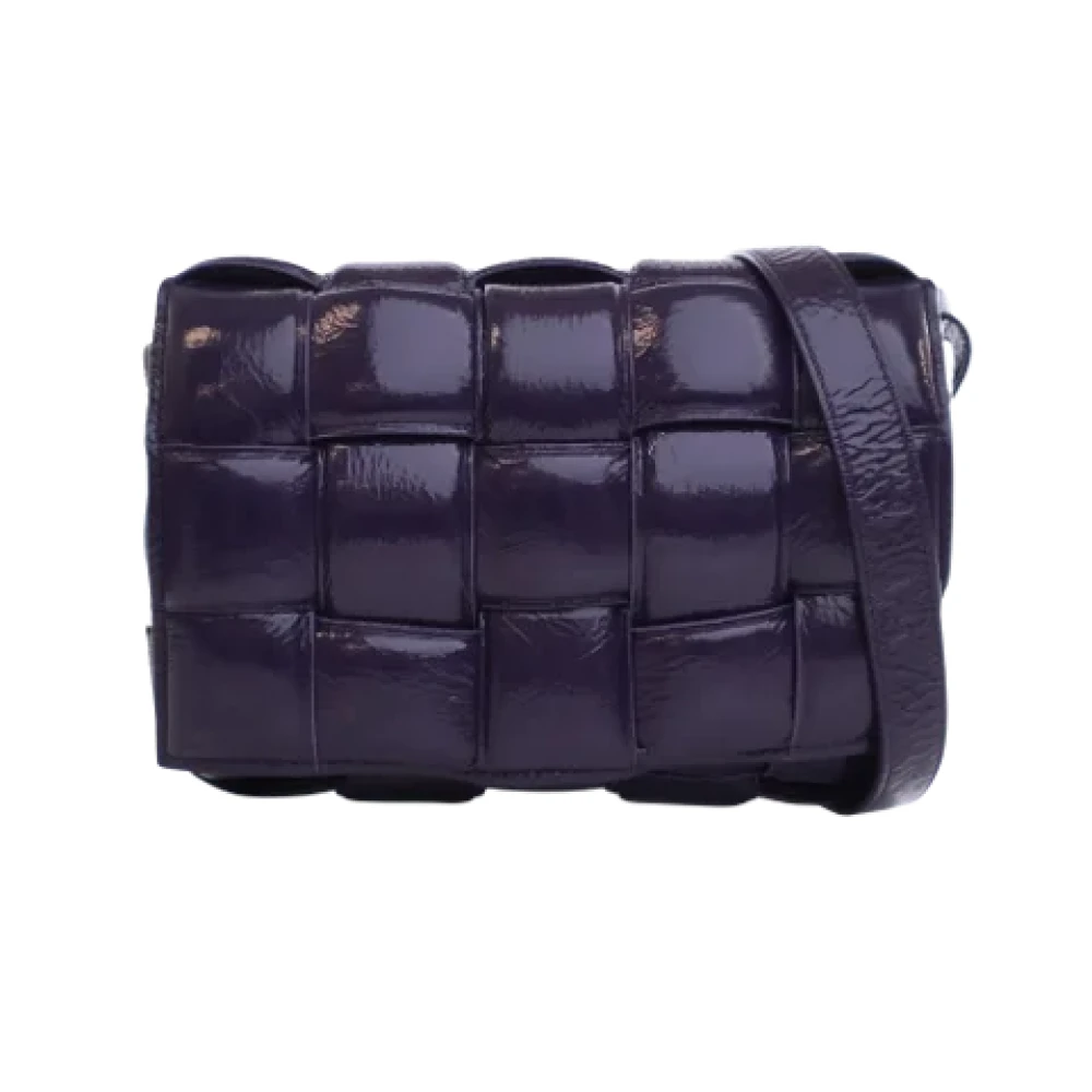 Bottega Veneta Vintage Pre-owned Leather shoulder-bags Purple Dames