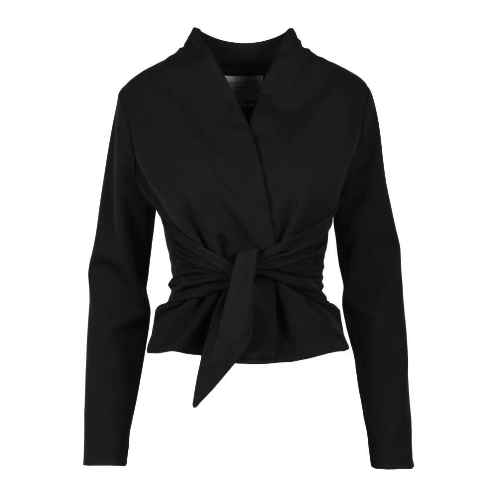 Alessia Santi Elegante Blazer met Polyestermix Black Dames