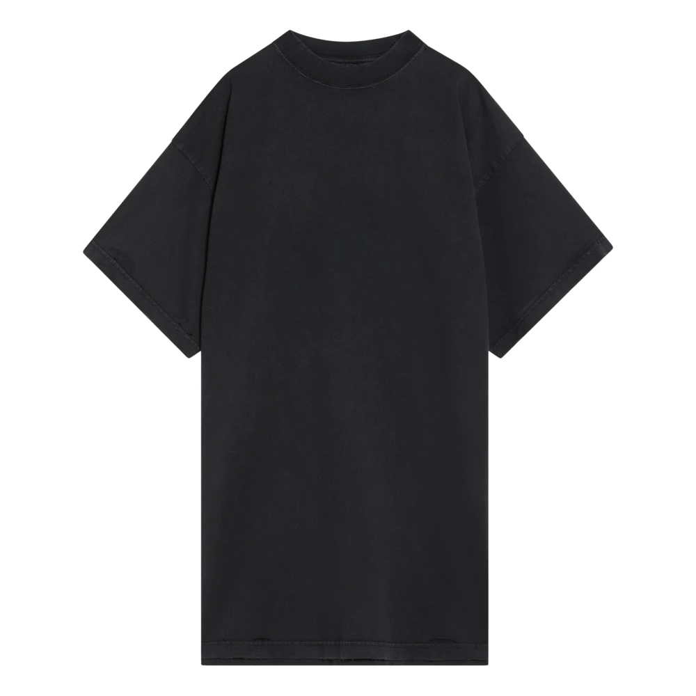 Balenciaga Korte mouwen ronde hals T-shirt Black Dames