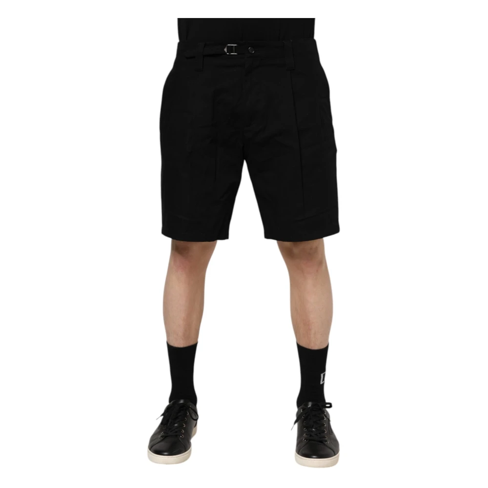 Dolce & Gabbana Men's Black Bermuda Shorts - Casual Shorts - L - Shorts