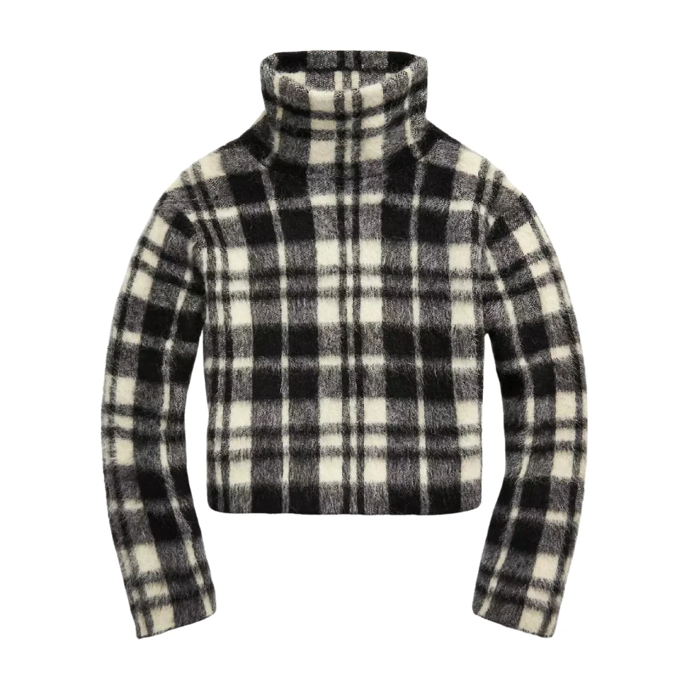 Ralph Lauren Geruite coltrui Black Dames