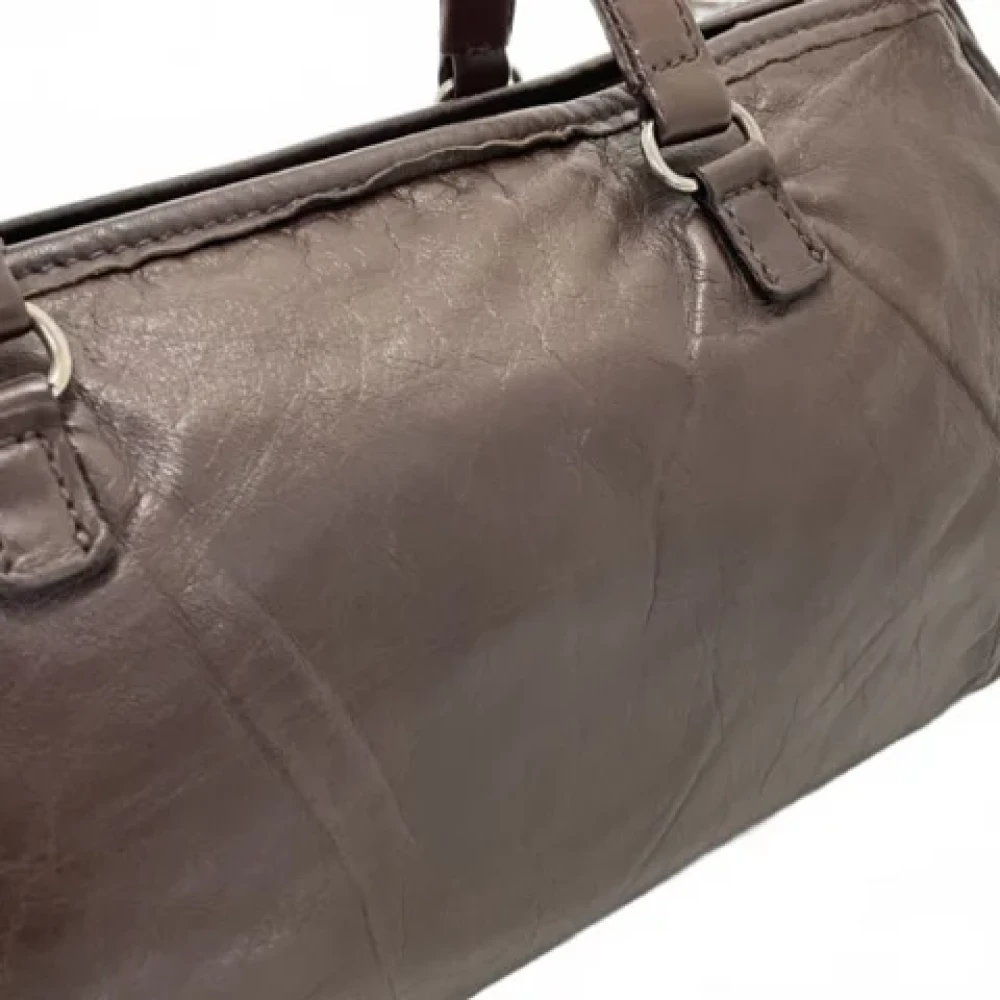 Prada Vintage Pre-owned Leather prada-bags Brown Dames