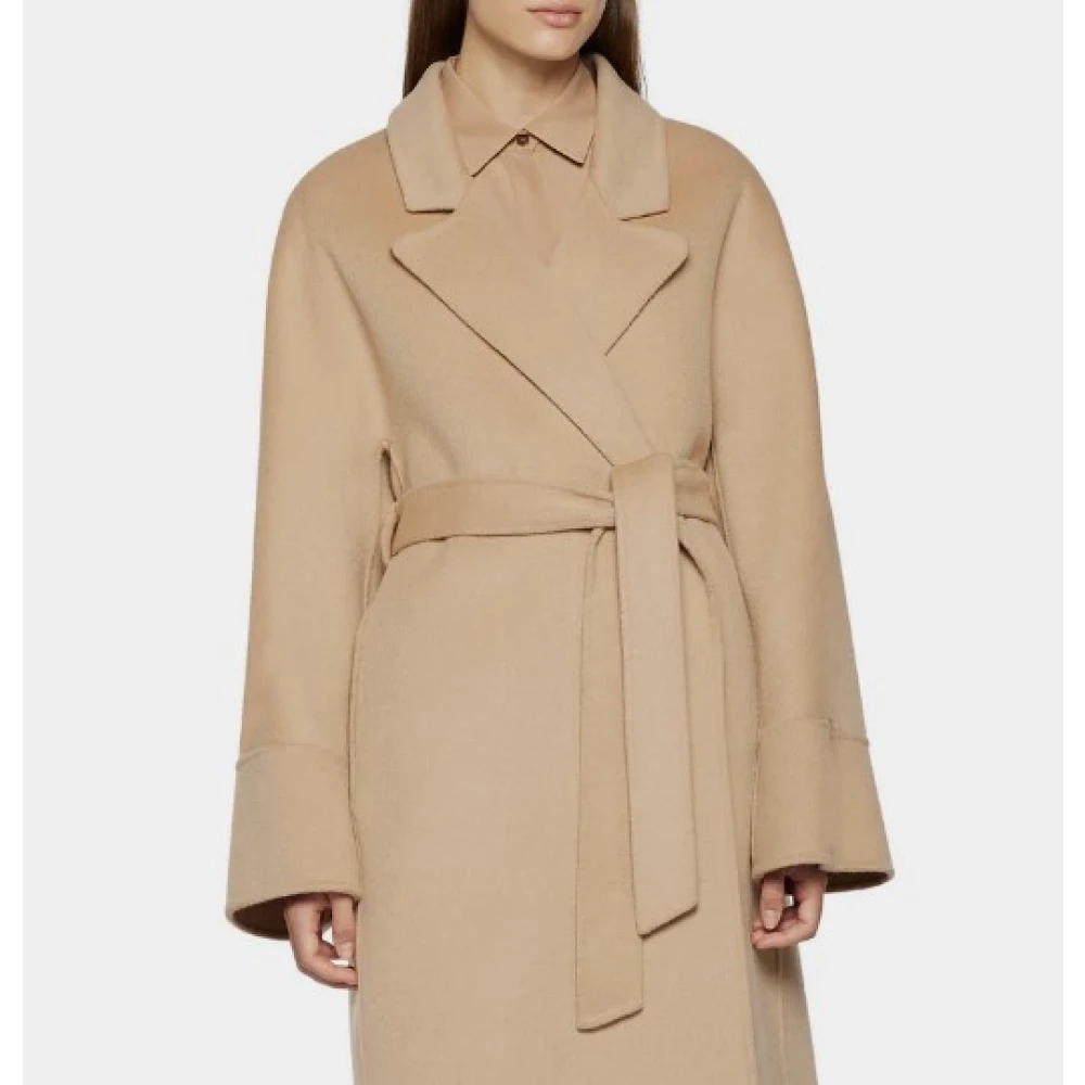 Simona Corsellini Elegante Jas Gewaad Stijl A24Cpcpv02 Brown Dames