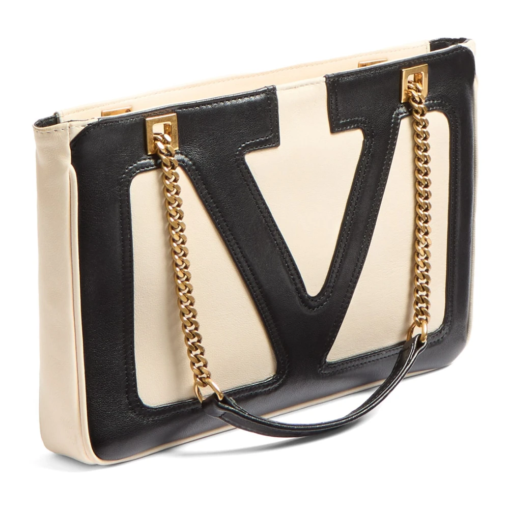 Valentino Garavani Zwarte VLogo Signature Tas met Rits Black Dames