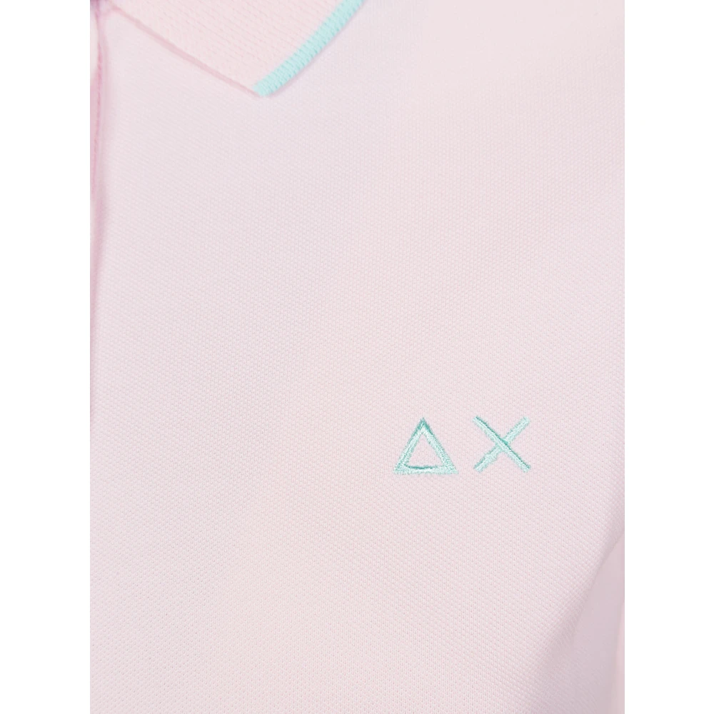 Sun68 Stijlvolle Polo Shirt voor Mannen Pink Dames