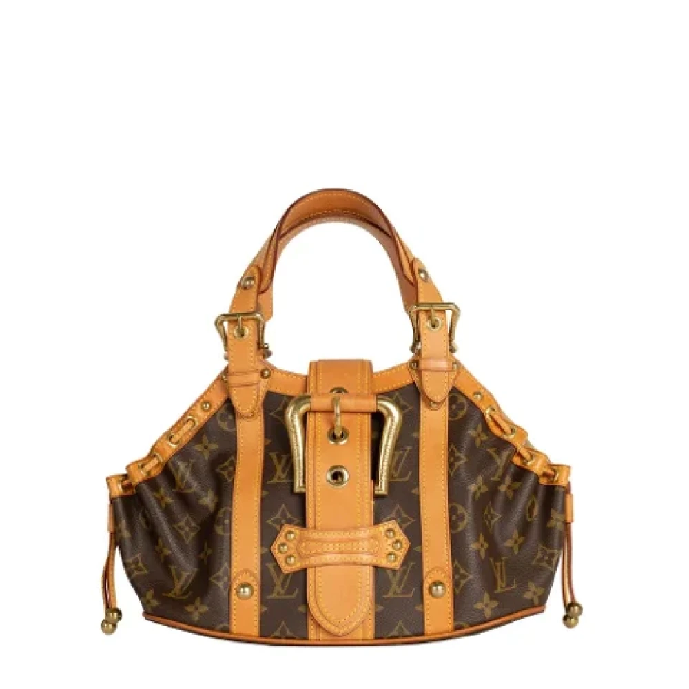 Louis Vuitton Vintage Pre-owned Suede handbags Brown Dames