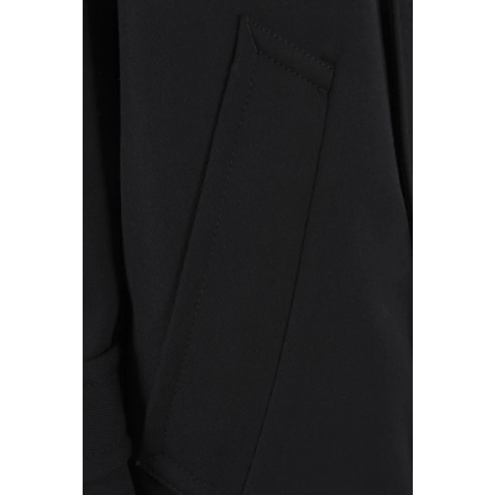 Comme des Garçons Dubbelzijdige gewatteerde wollen jas Black Heren