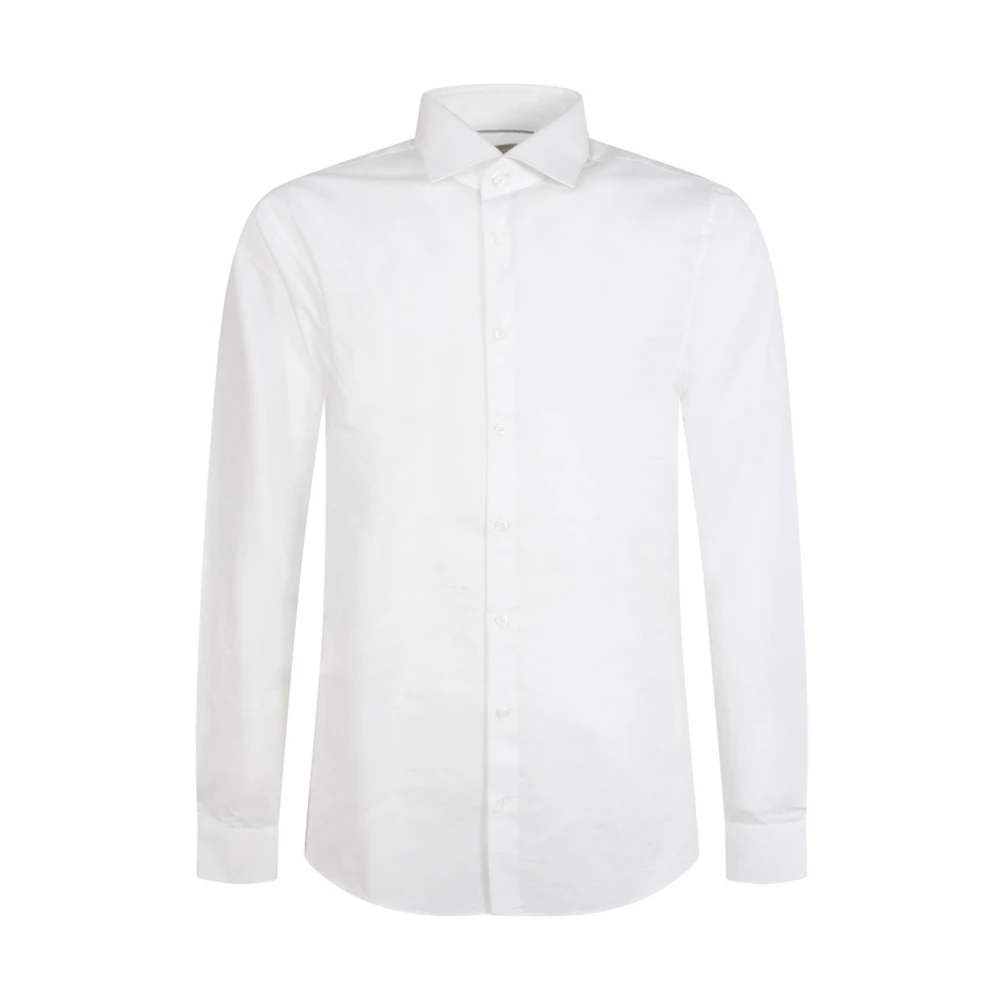 Michael Kors Men's White Cotton Shirt - Formal Shirts - L - Shirts