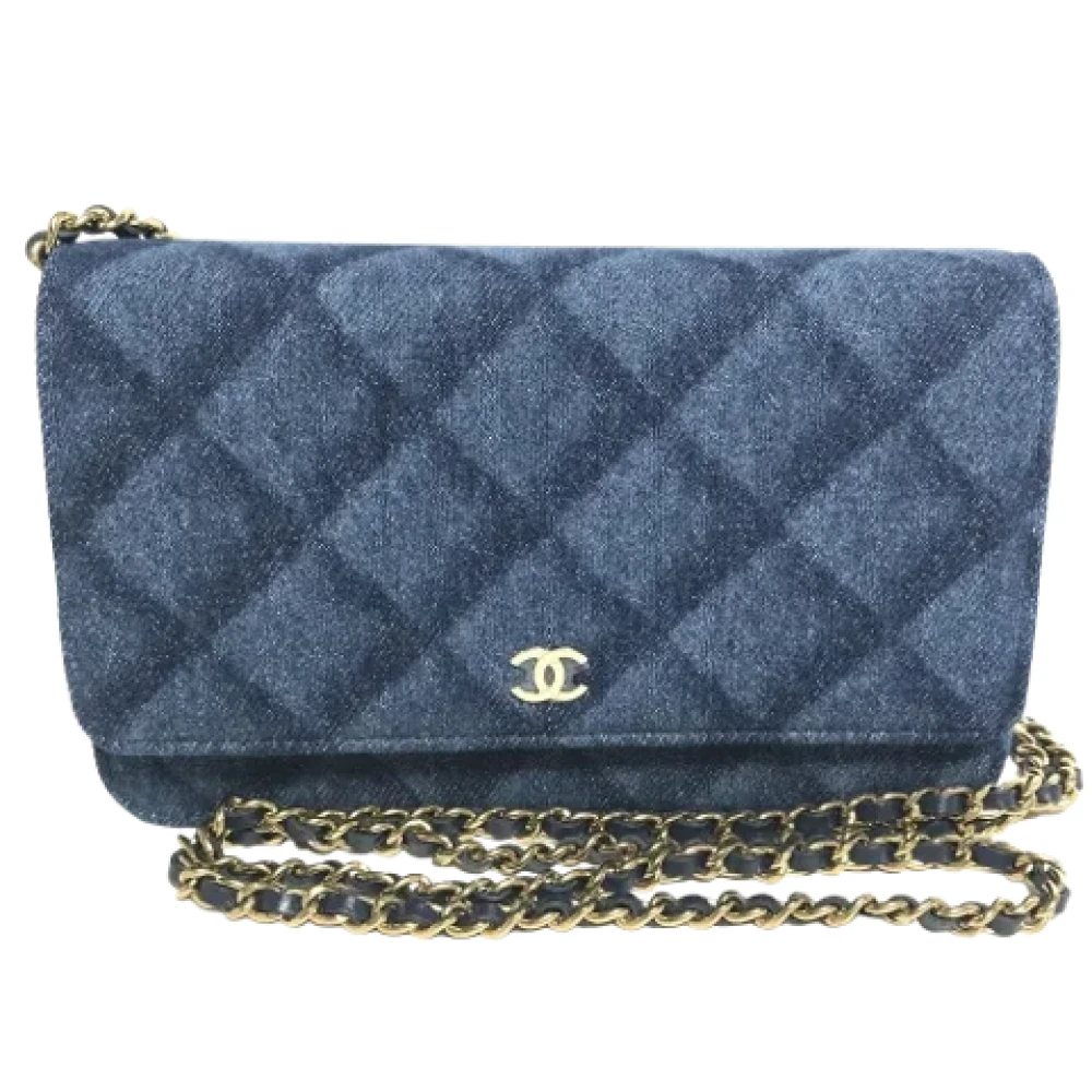 Chanel Vintage Pre-owned Denim chanel-bags Blue Dames